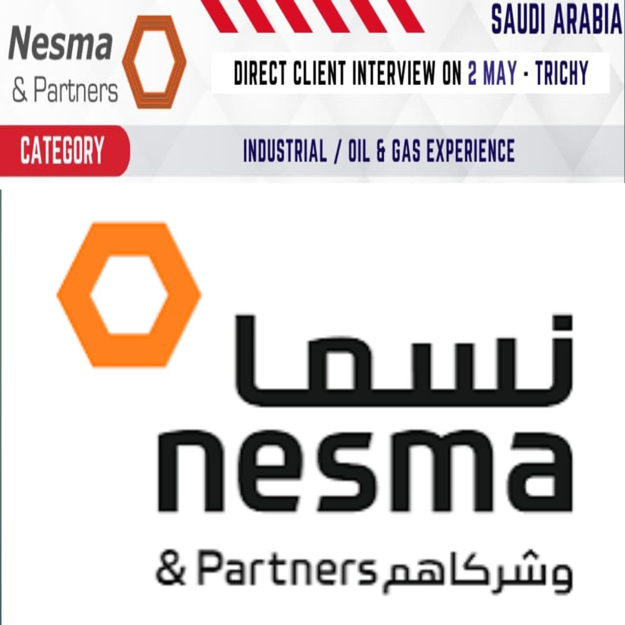 Immediate Opportunity: Direct Client Interviews in Trichy for Saudi Arabia’s Industrial & Oil & Gas Sector!