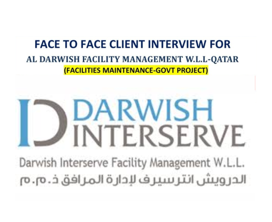 Face to Face Client Interview Al Darwish Facility Management WLL Qatar 2025