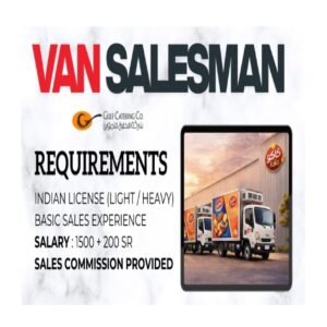 Gulf Job Updates | Direct Client Interviews Van Salesman – Saudi Arabia